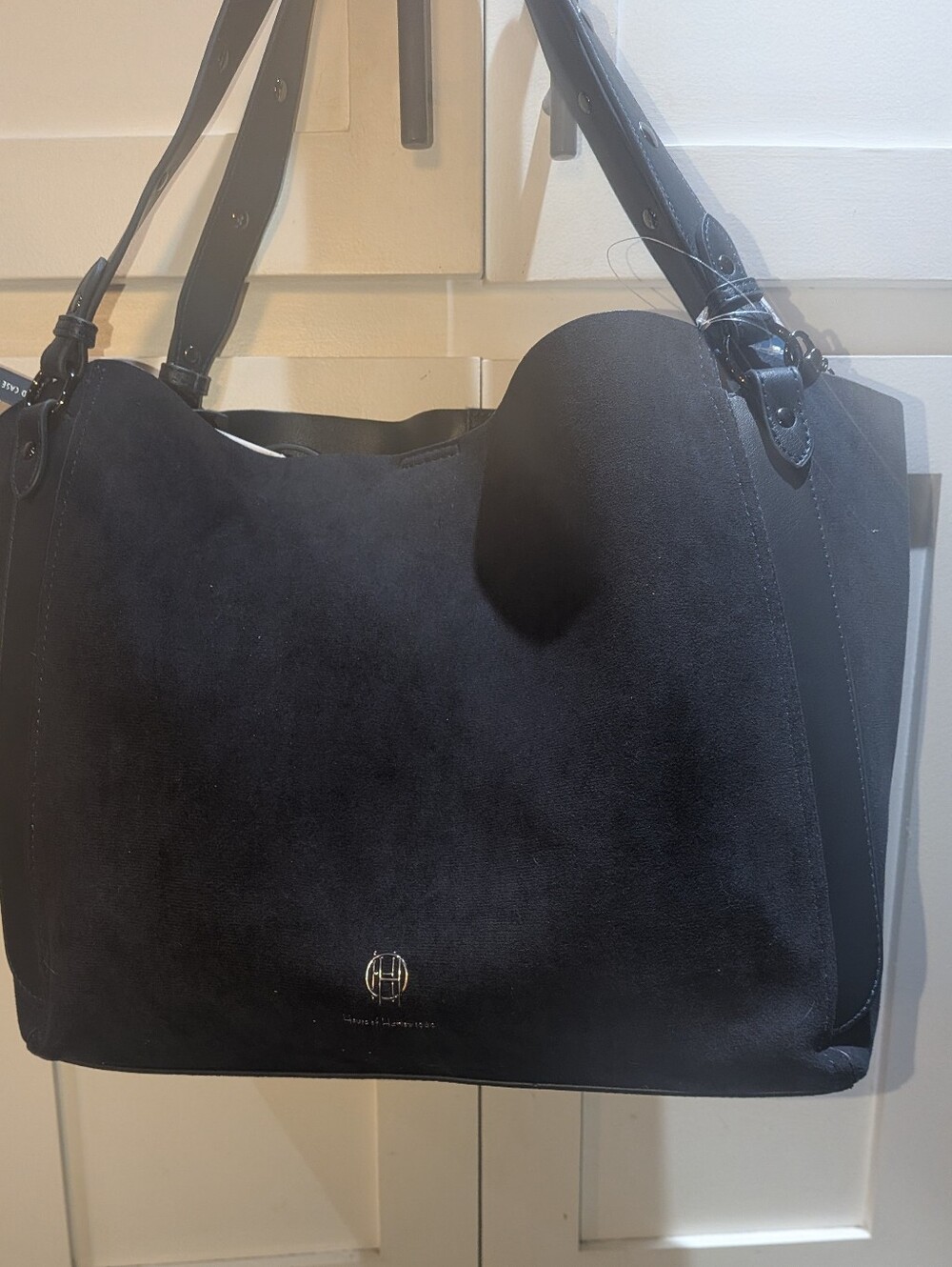 House Of Harlow 1960 NWT Luxe Tote, Shoulder Bag Dark Blue - Picture 3 of 13